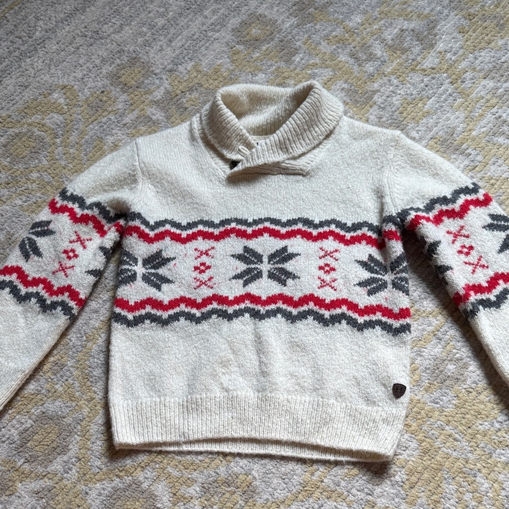 Hayley Boys - Cozy Knit Sweater with Nordic Pattern 3T